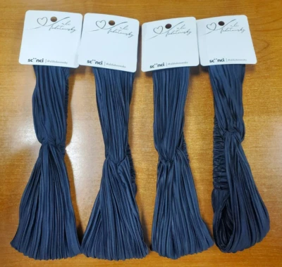 4 Pack: Scunci Ali Fedotowsky Twisted Textured Headbands *Navy* (6653)-R9P4a - Image 1 of 4
