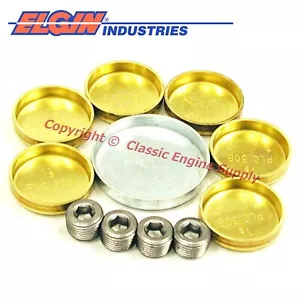 New EP117BR Elgin Brass Freeze Plug Set AMC Jeep 290 304 343 360 390 401 - Picture 1 of 1