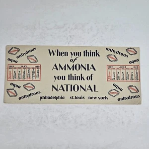 1929 National Ammonia Company Ink Blotter Philadelphia St Louis New York - Picture 1 of 6