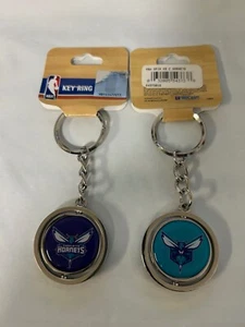 Charlotte Hornets Spinner Keychain Ring ( set of two ) - Picture 1 of 1