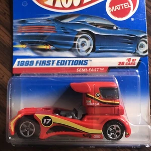 1999 Semi-Fast Hot Wheels Vintage #914 Red - Picture 1 of 4