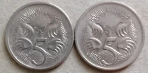 Australia 2 pcs (1999 & 2005) 5 cents coin - Picture 1 of 2