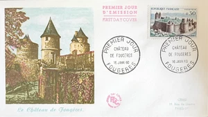 France 1960 FDC 1° Day Stamp 1236 Castle Fern - Picture 1 of 1