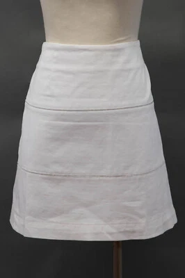 Minifalda Brunello Cucinelli algodón-elastano con cuentas brillantes incrustadas 44/8 EE. UU. NUEVA CON ETIQUETAS Foto 1 de 4