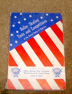 RARE antique 1943 book ROLLER SKATING TESTS & COMPETITIONS rules SKATE DANCING - Picture 1 of 3