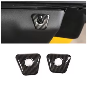 ABS Carbon Door Lock Pins Caps Ring Decorate Cover For Supra A90 A91 MK5 2019-22 - Bild 1 von 10