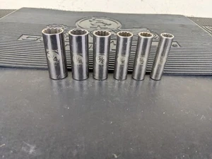 #ax167 Armstrong Tools USA 3/8"-Drive SAE 6pc Deep 12pt Socket Set GMTK - Picture 1 of 12