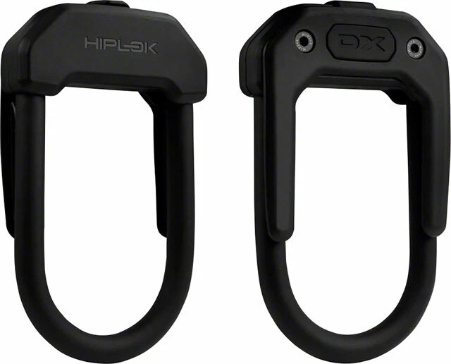 Hiplok DX Wearable Hardened Steel Shackle U-Lock 14mm Black - Image 1 of 1