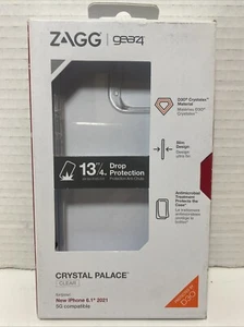 ZAGG - Gear4 Crystal Palace Phone Case for Apple iPhone 13 - Clear Small Camera - Photo 1 sur 2
