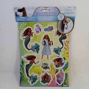 New Disney Live Action Little Mermaid 10 Piece Character Magnets Set - Picture 1 of 9