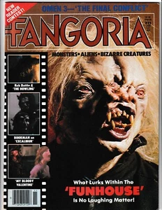 FANGORIA 11 VF HORROR MAGAZINE FUNHOUSE HOWLING EXCALIBUR MONSTERS EERIE (1981) - Picture 1 of 3