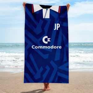 Chelsea Retro 1991 Home Shirt Towel Personalised Vintage Beach Towel - Picture 1 of 6
