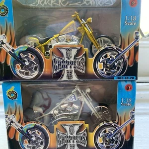 Muscle Machines West Coast Choppers Jesse James CHERRY CFL 1:18 Lot 2 - Picture 1 of 6