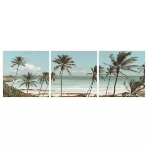 Ikea PJÄTTERYD Picture, faded shoreline, Home, Bedroom, Office 56x56cm 3 Set 😊 - Picture 1 of 4