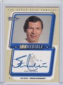 Autógrafos increíbles retro Stan Mikita Auto ▪ 1999-00 cubierta superior #SM Blackhawks - Imagen 1 de 2