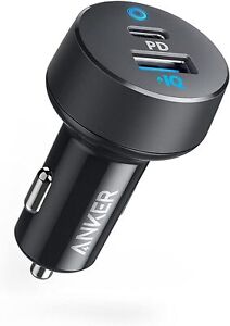 Anker Car Charger USB C 32W 2-Port Compact Type C Car Charger 20W Power Delivery