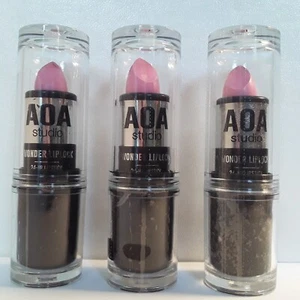 AOA Studio Wonder Liplock Lot  of 3 Frost Lace  2550 Frost Matte, 24 Hr Lipstick - Picture 1 of 6