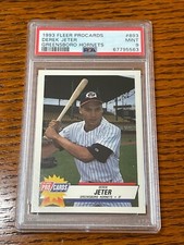 1993 Fleer Procards Greensboro Hornets #893 Derek Jeter Graded PSA 9 Mint