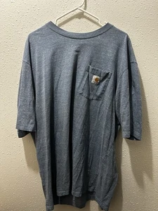 Carhartt Loose Fit Pocket T-Shirt 2XL Blue Heather Kurzarm Workwear  - Bild 1 von 5