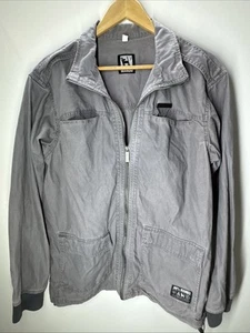 Mambo Logo Zip-Up Grey Jacket Mens Size Large Good Condition - Picture 1 of 8