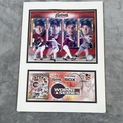 Vintage Houston Astros Framed Print World Series 2005 MLB Baseball Clemens - Image 1 of 4