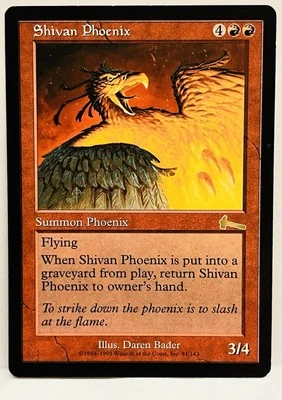 Shivan Phoenix -#91-MTG-Urza's Legacy-Regular-NM - Image 1 of 2