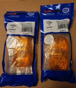 2x Grote G4603 Amarillo Alta Cuenta Esquina Cuadrada 13 Diodos LED Luz Marcadora de Liquidación - Imagen 1 de 1