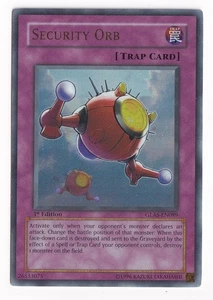 Yu-Gi-Oh! Juego de cartas coleccionables Security Orb Gladiator's Assault GLAS-EN089 1ª edición ultra raro - Imagen 1 de 2