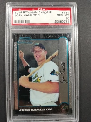 1999 Bowman Chrome Josh Hamilton No431 (RC) PSA 10 Gem - Изображение 1 из 2