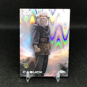 2025 Topps Chrome Star Wars #110 Cabuck Raywave Refractor Debut RC - Picture 1 of 2