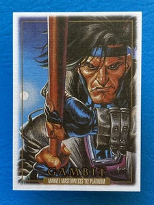 2024 Skybox Marvel Masterpieces 92 Platinum Canvas Gambit #29 - Bild 1 von 2