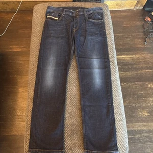 Diesel Waykee Herrenjeans 34x32 Button Fly Dark Wash Regular Straight Stretch - Bild 1 von 15