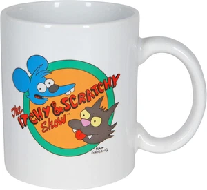 Taza de café con logotipo con picazón y arañazos de Los Simpson - Imagen 1 de 2