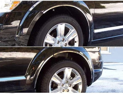 Borde de guardabarros cromado FX de lujo 8p con junta apta para Dodge Journey 2009-2020 Foto 1 de 4
