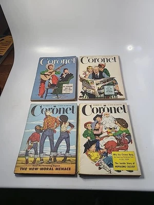Lot Of 4 Vintage CORONET MAGAZINES  Foto 1 de 4