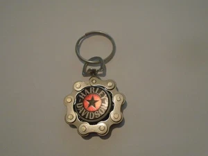 HARLEY DAVIDSON  SPROCKET KEY RING metal and chain star hd motorcycle - Picture 1 of 5