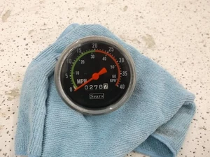 Vintage SEARS Bicycle Go Kart Racing Speedometer MPH 1970's 1980's - Bild 1 von 7
