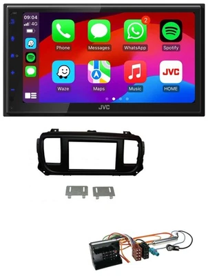 JVC Bluetooth 2DIN MP3 DAB USB Autoradio für Citroen Jumpy Dispatch Spacetourer - Bild 1 von 4