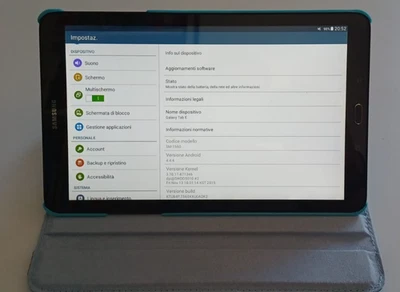 Samsung Galaxy Tab E SM-T560 9.6'' 8GB' Wi-Fi Tablet - Nero, con custodia - Immagine 1 di 4
