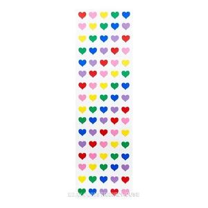 Mini pegatinas de corazón de la señora Grossman de colección años 80 arco iris álbum de recortes planificador artesanal - Imagen 1 de 6