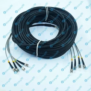 50M Field Outdoor Fiber Patch Cord ST-ST 4 Strand 9/125 Single Mode - Picture 1 of 2