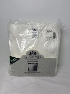 Stafford Collection Polo-T-Shirts Baumwolle weiß 2er-Pack Rundhalsausschnitt Größe XXLT NOS - Bild 1 von 5