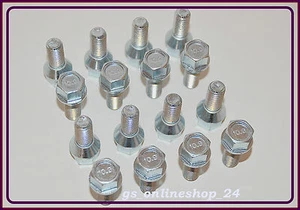 16 Radschrauben Radbolzen für Alufelgen M12 x 1,5 x 24 mm Kegelbund 60° - Bild 1 von 1