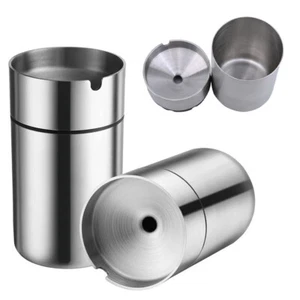 Cenicero resistente a la intemperie de acero inoxidable interior exterior coche cenicero para fumador - Imagen 1 de 7