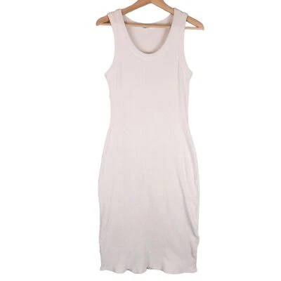 Emerson Fry Go To Tank Dress Size XS Ivory Natural Hemp Cotton Rib Knit Organic - Image 1 of 4