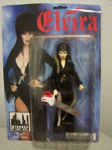 Elvira Mistress Of The Dark Motosega Serpente Figure Giocattolo Co Cassandra Peterson MOC - Foto 1 di 8