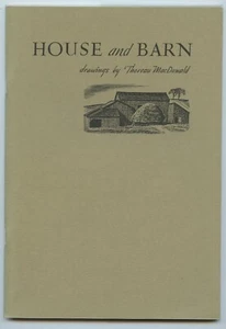 House and Barn. Drawings by Thoreau MacDonald. Softcover. SIGNED limited edition - Picture 1 of 2