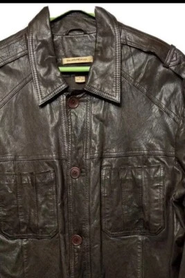 Chaqueta de cuero para hombre John Varvatos 44 marrón Foto 1 de 3