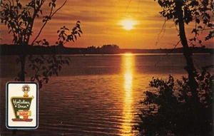 Sunset on Lake Holiday Inn Norman, Oklahoma Vintage PC Unposted - Picture 1 of 2