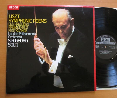 SXL 6863 Liszt Symphonic Poems Sir Georg Solti 1978 EXCELLENT Decca LP - Image 1 of 4